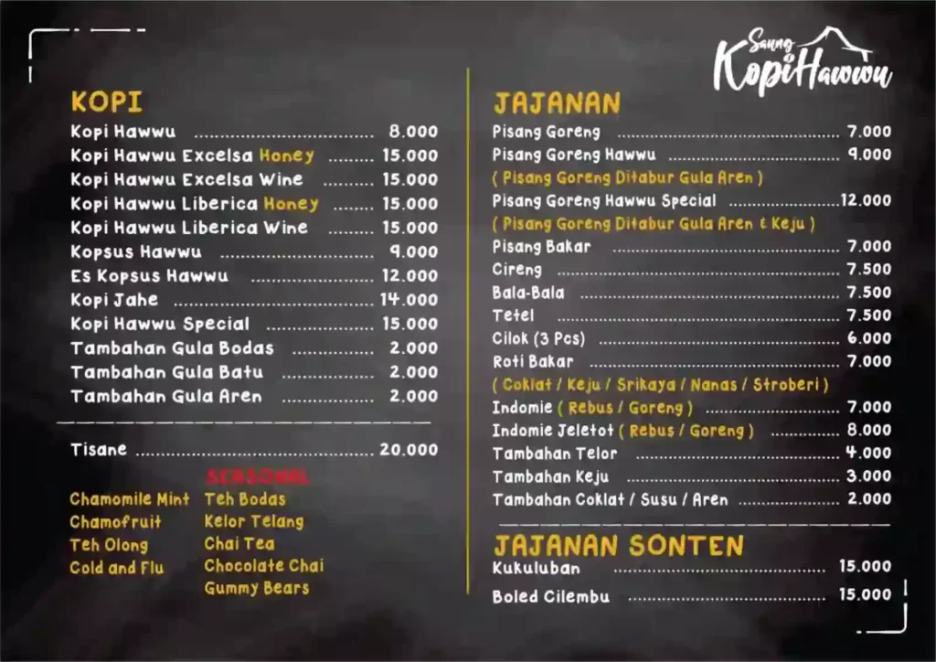 Menu Hawwu 2