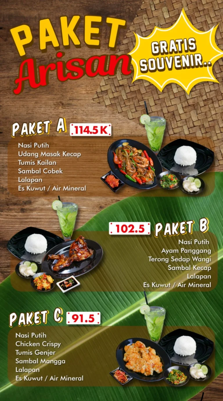 Pilihan Menu Paket Arisan